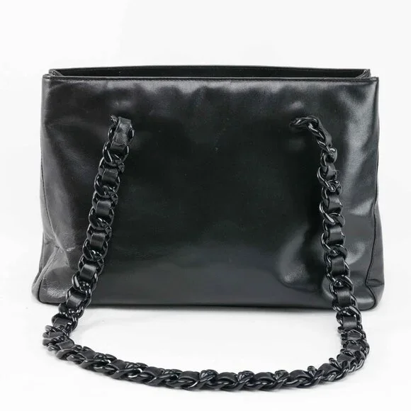 Prada Classic Nappa Chain/Leather Woven Strap Bag - Picture 7 of 16